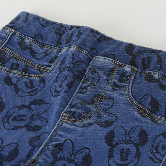 Calza Niña Full Print Minnie Mouse Azul Oscuro Disney - Calzas Chile | The Brands Club cl