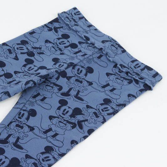 Calza Niña Full Print Minnie Mouse Azul Disney - Calzas Chile | The Brands Club cl