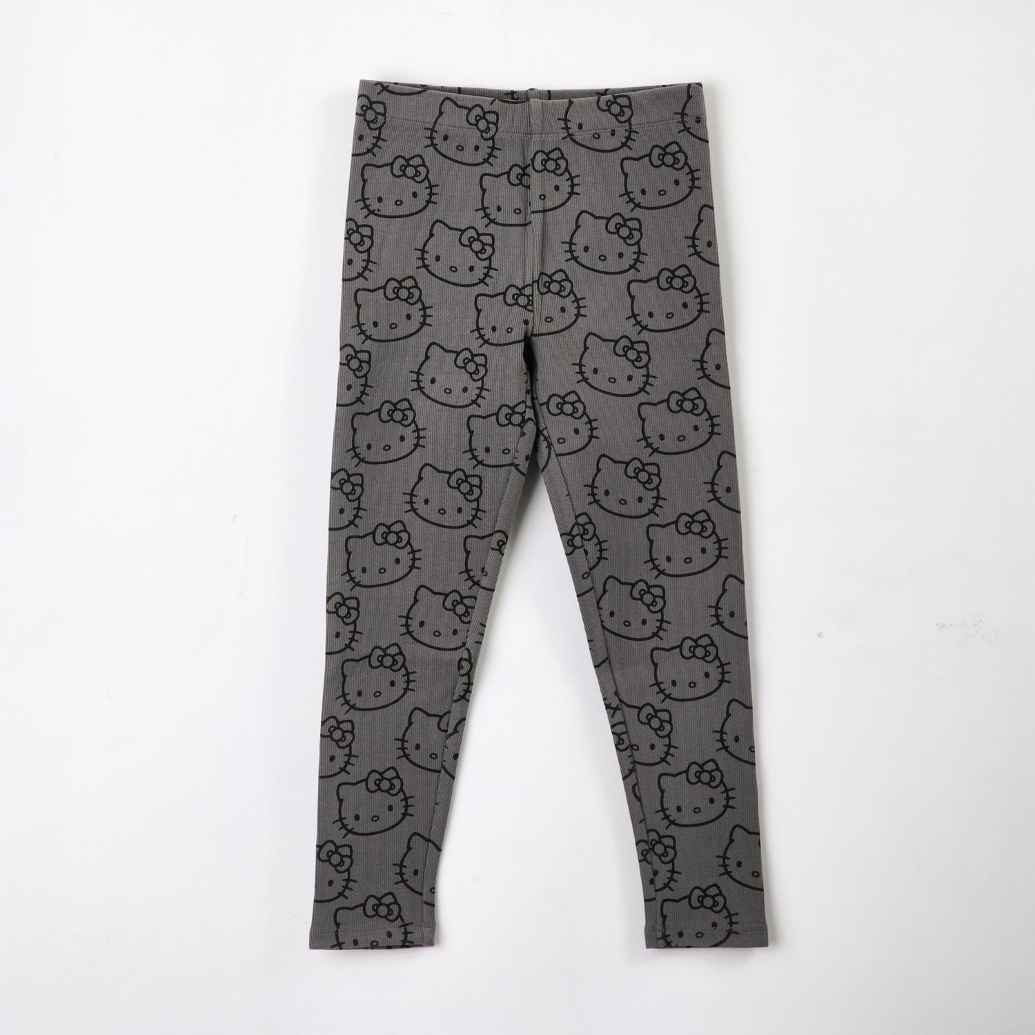 Calza Niña Rib Gris Hello Kitty