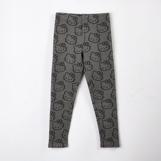 Calza Niña Rib Gris Hello Kitty - Calzas Chile | The Brands Club cl