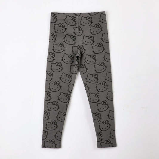 Calza Niña Rib Gris Hello Kitty - Calzas Chile | The Brands Club cl