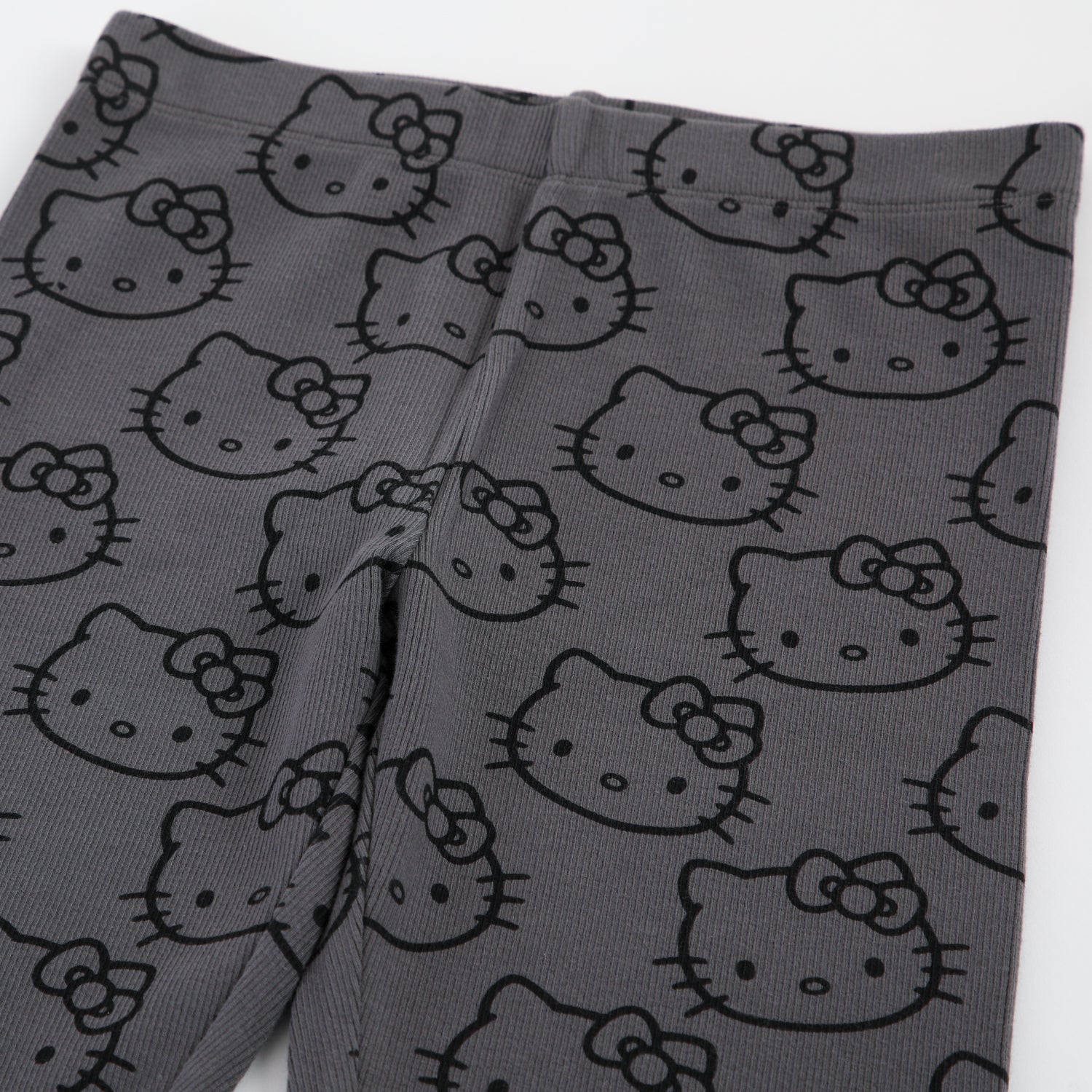Calza Niña Rib Gris Hello Kitty