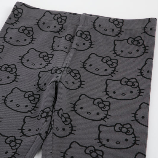 Calza Niña Rib Gris Hello Kitty - Calzas Chile | The Brands Club cl