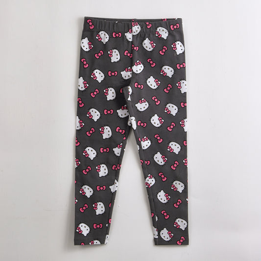Calza Niña Hello Kitty Full Print Gris - Calzas Chile | The Brands Club cl