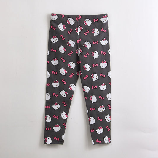 Calza Niña Hello Kitty Full Print Gris - Calzas Chile | The Brands Club cl