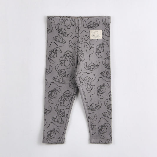 Calza Niña Rib Stitch Gris Disney - Calzas Chile | The Brands Club cl
