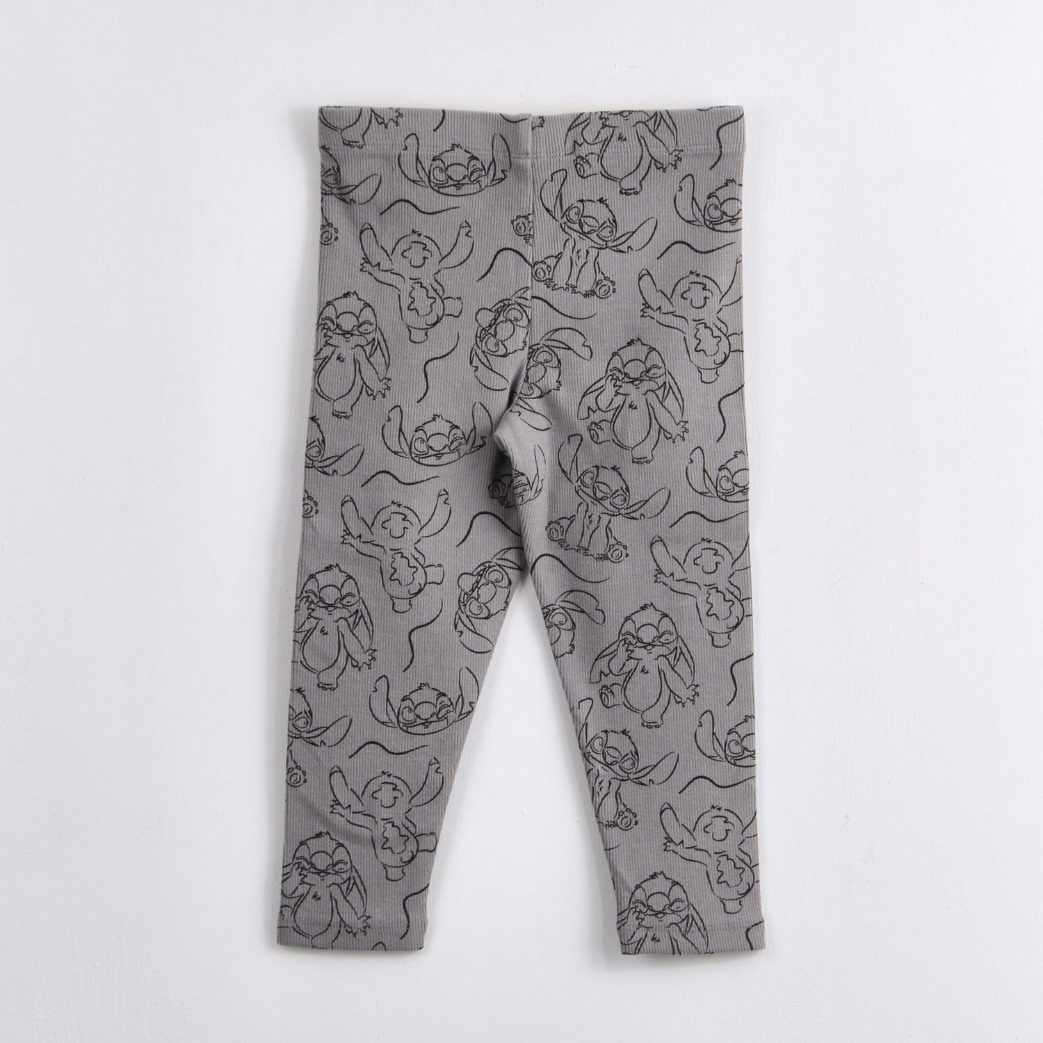Calza Niña Rib Stitch Gris Disney