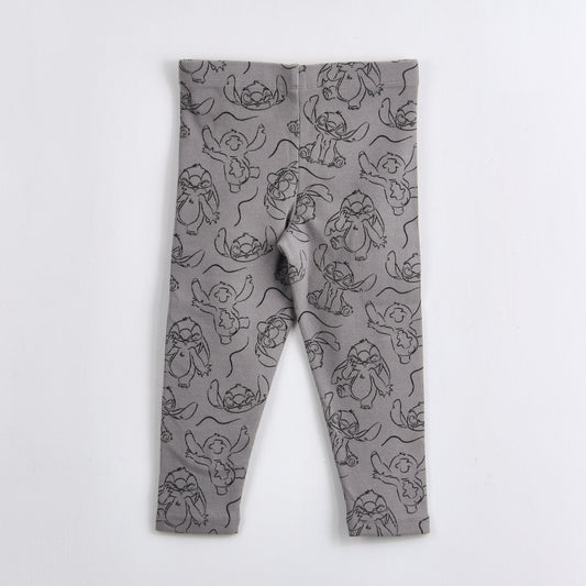 Calza Niña Rib Stitch Gris Disney - Calzas Chile | The Brands Club cl