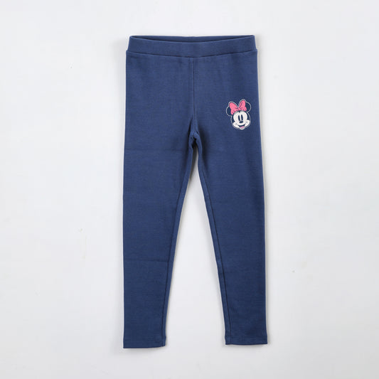 Calza Niña Minnie Disney Rib Azul - Calzas Chile | The Brands Club cl