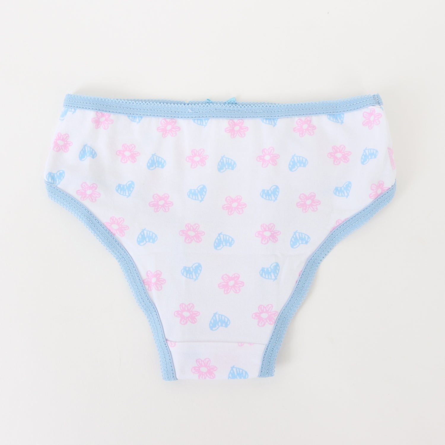 Tripack Calzón Niña Blanco Full Print Flores Bluey