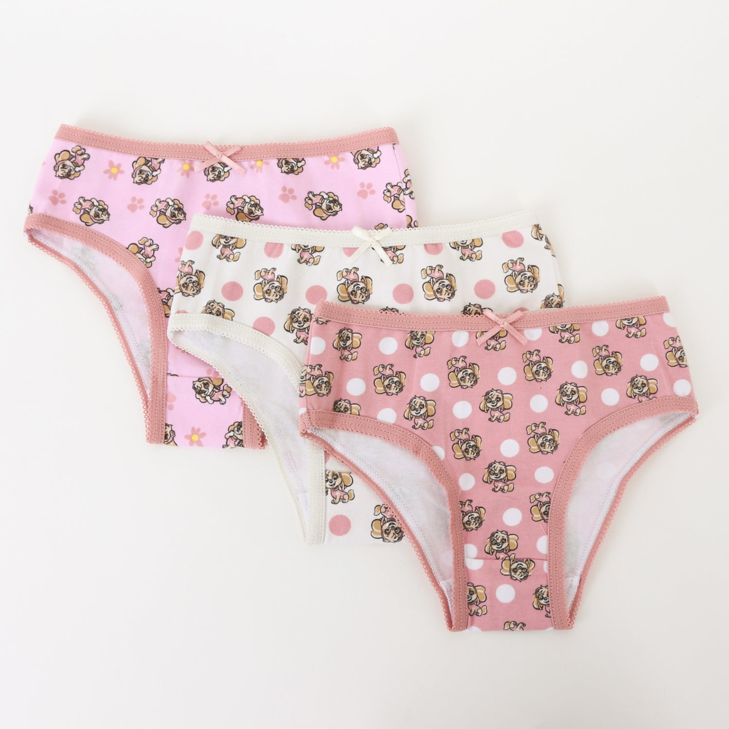 Tripack Calzón Niña Rosado Full Print Skye Paw Patrol - Calzones Chile | The Brands Club cl