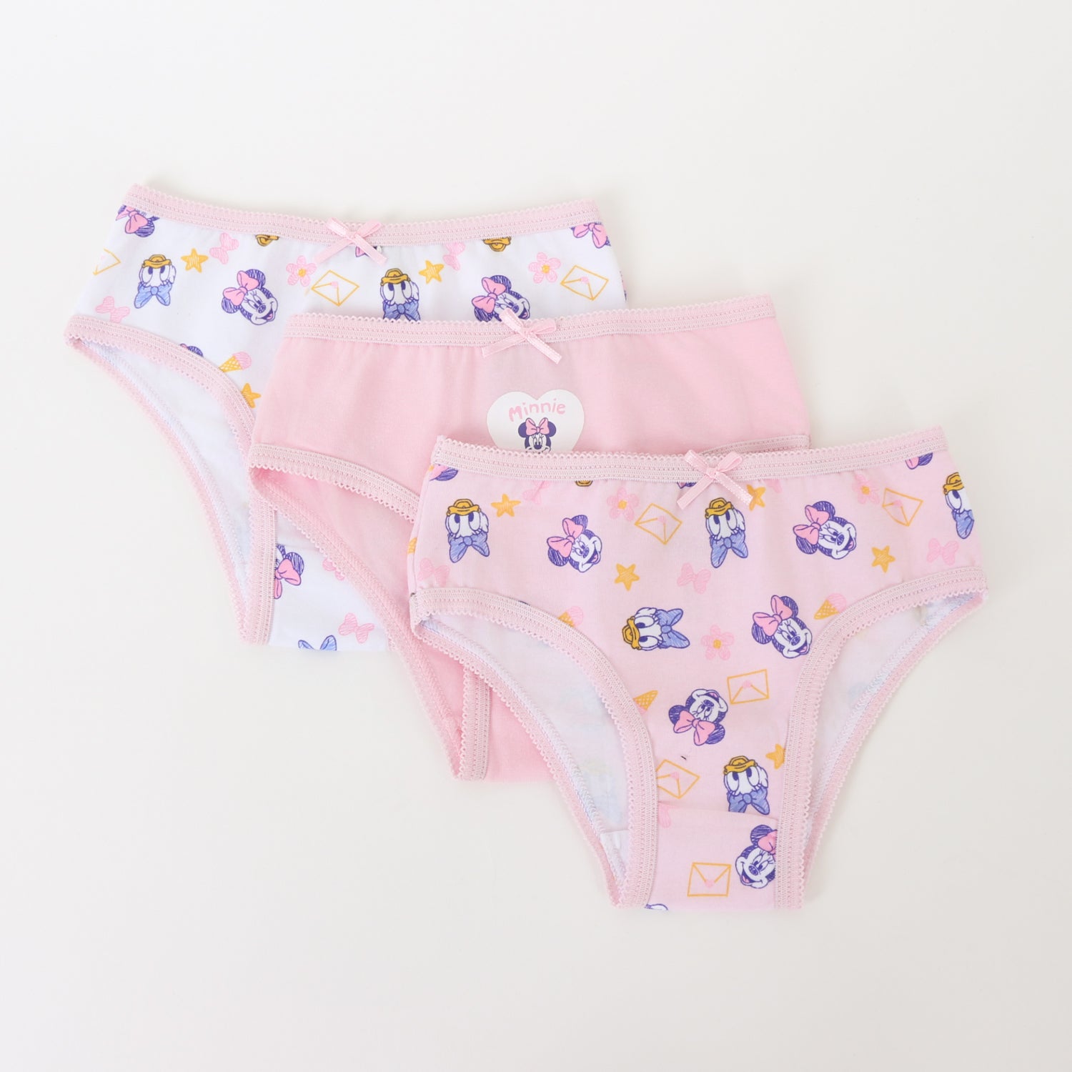Tripack Calzón Niña Rosado Full Print Minnie & Daisy Disney - Calzones Chile | The Brands Club cl