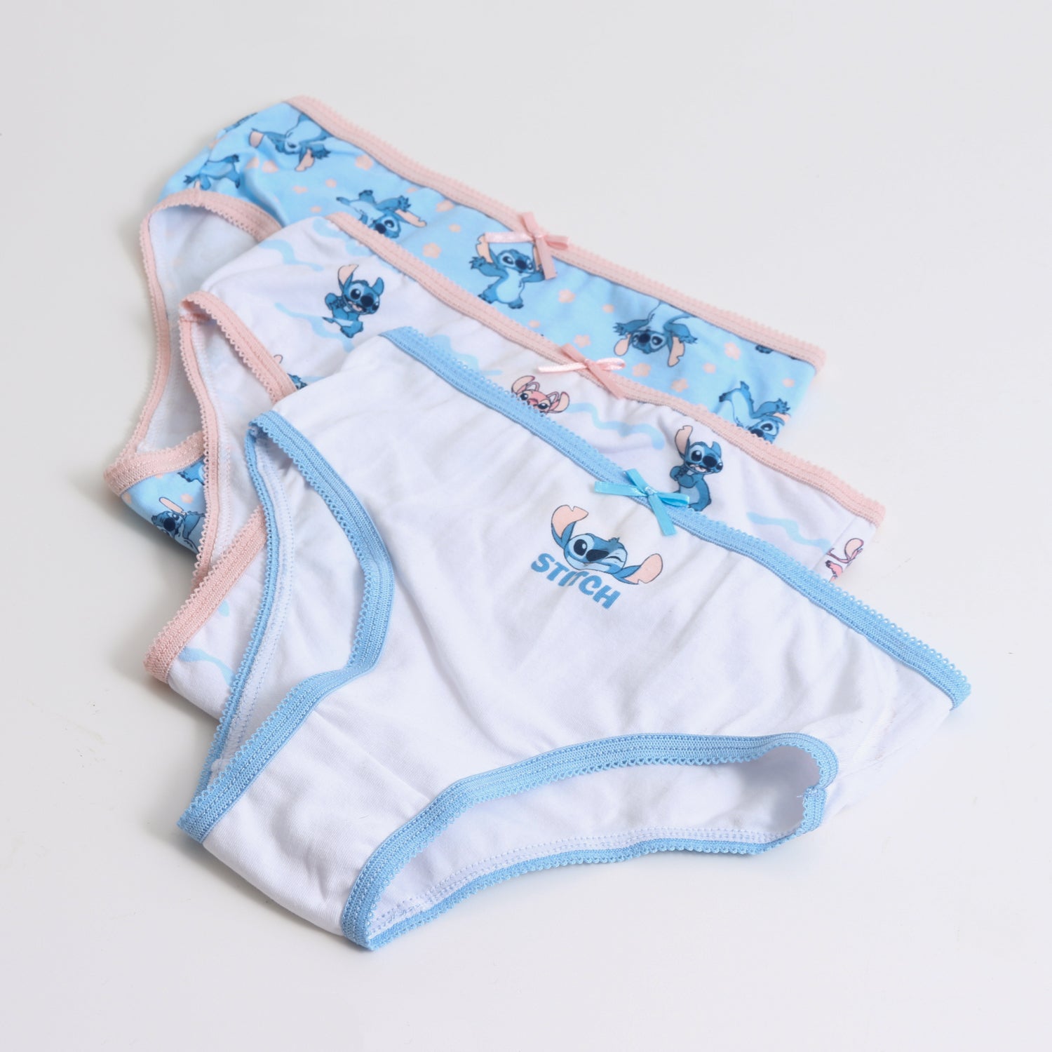 Tripack Calzón Niña Full Print Lilo & Stitch Celeste Disney - Calzones Chile | The Brands Club cl
