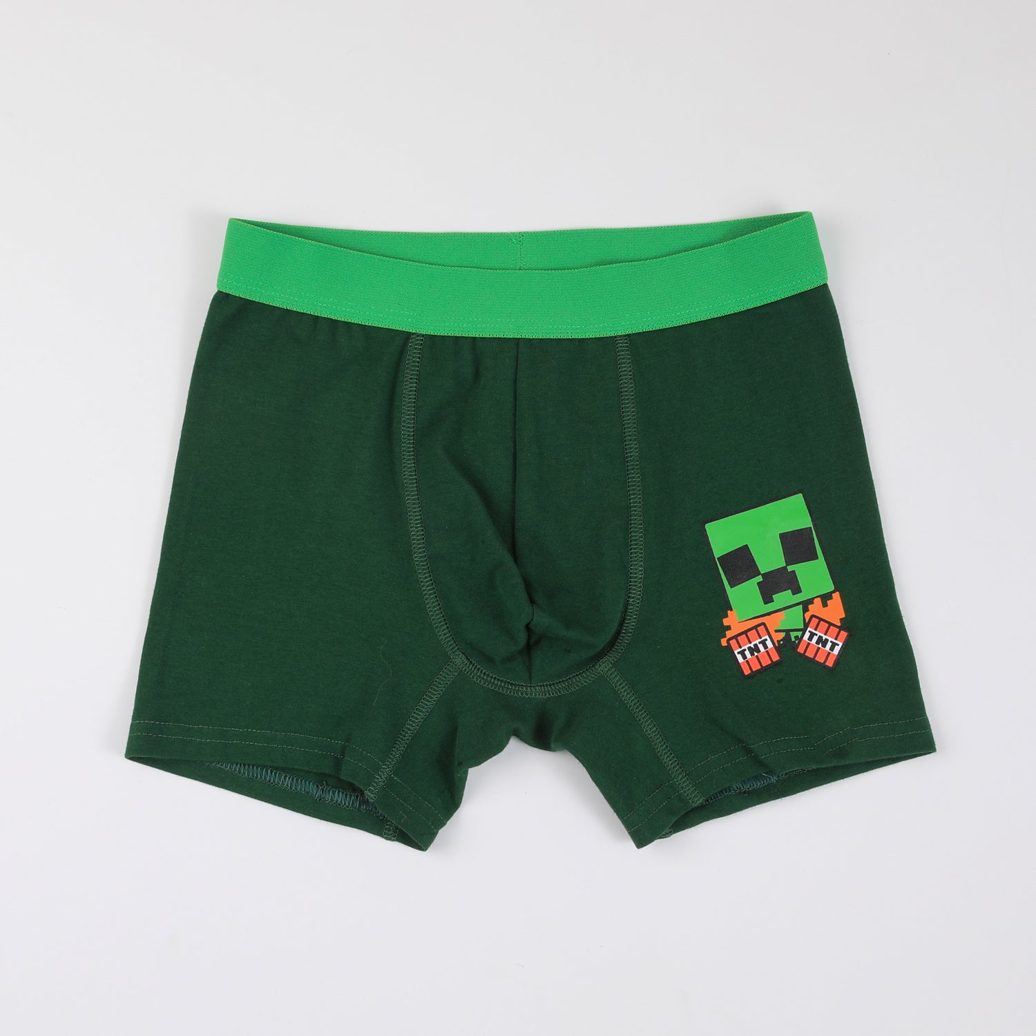 Tripack Bóxer Niño Print Creepers Verde Minecraft - Boxers Chile | The Brands Club cl