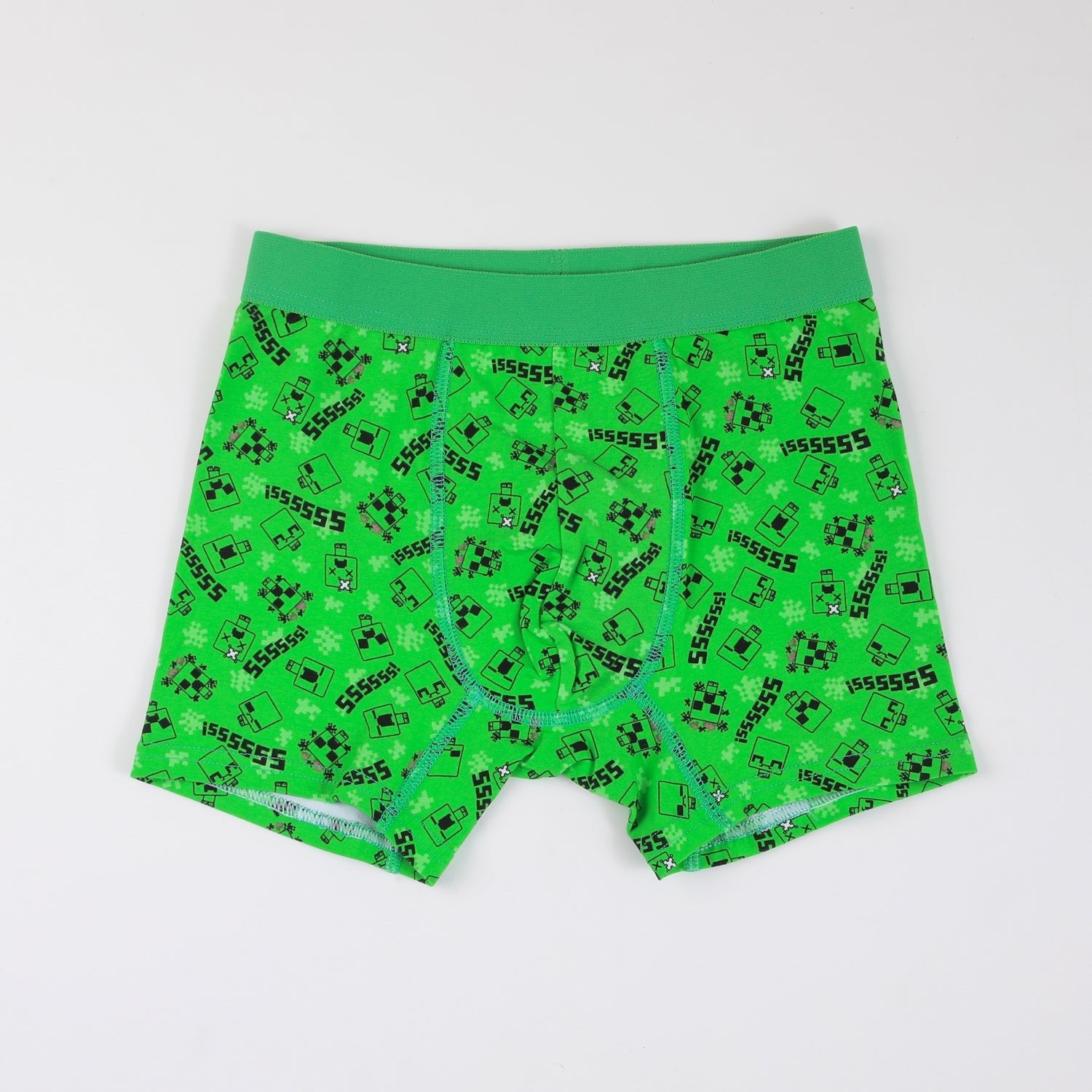 Tripack Bóxer Niño Print Creepers Verde Minecraft - Boxers Chile | The Brands Club cl