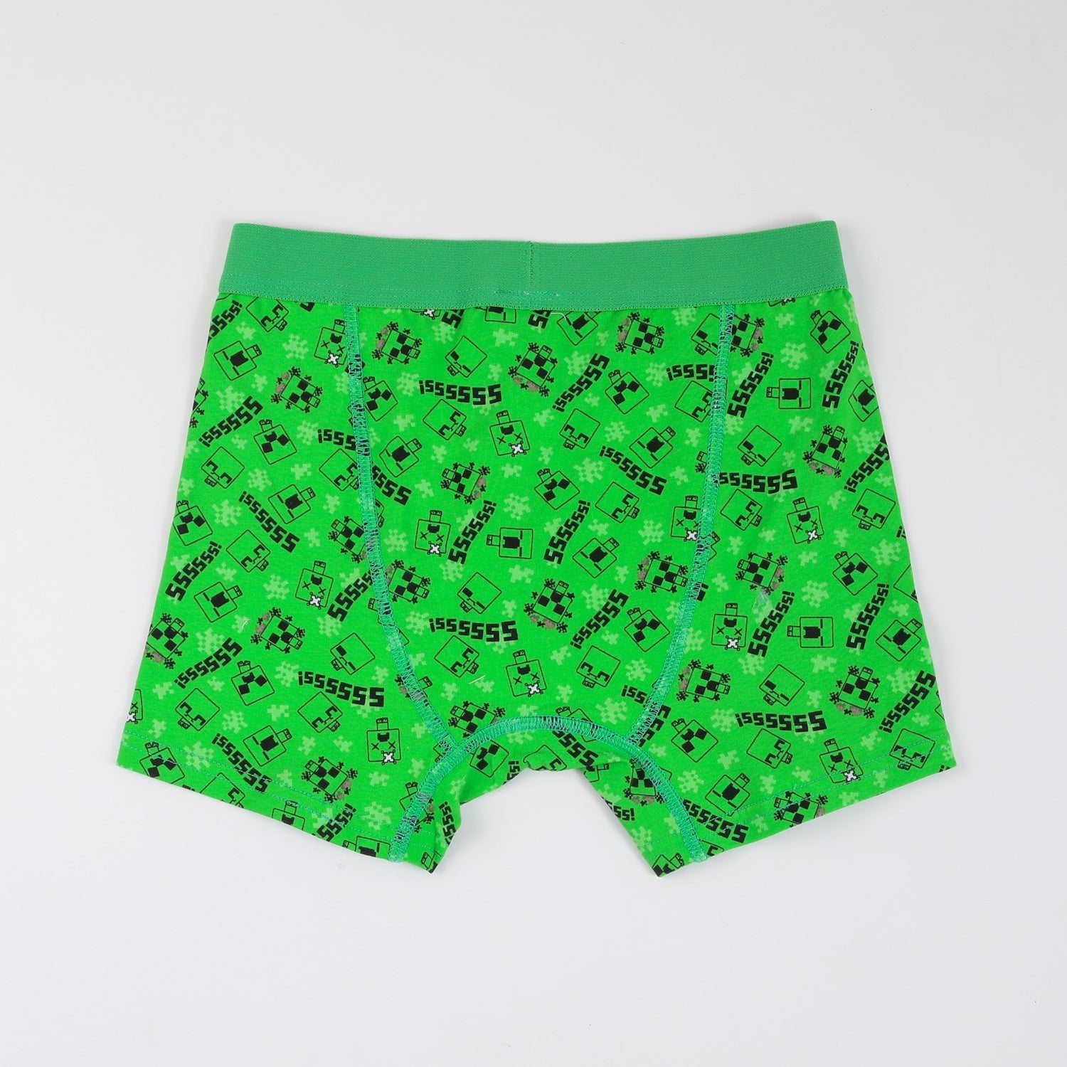 Tripack Bóxer Niño Print Creepers Verde Minecraft - Boxers Chile | The Brands Club cl