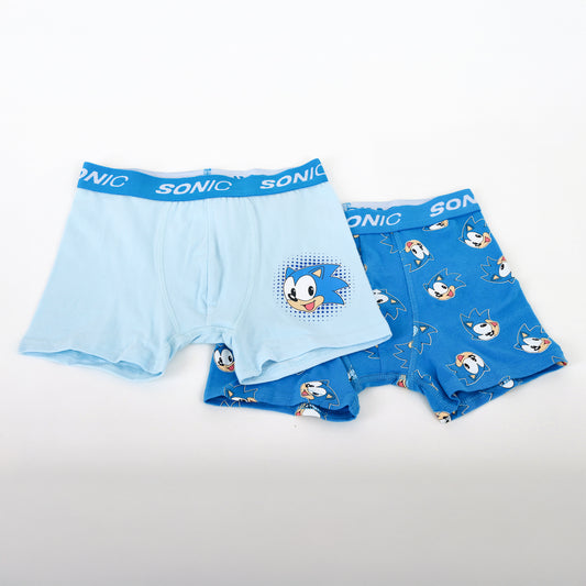 Bóxer 2P Niño Sonic Full Print Celeste - Boxers Chile | The Brands Club cl