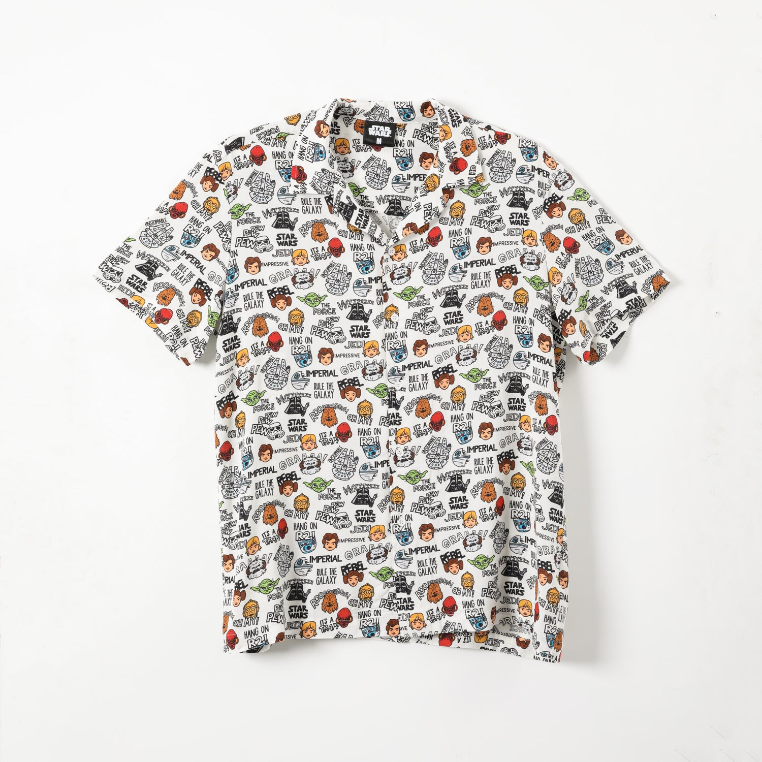 Guayabera Hombre Full Print Blanco Star Wars