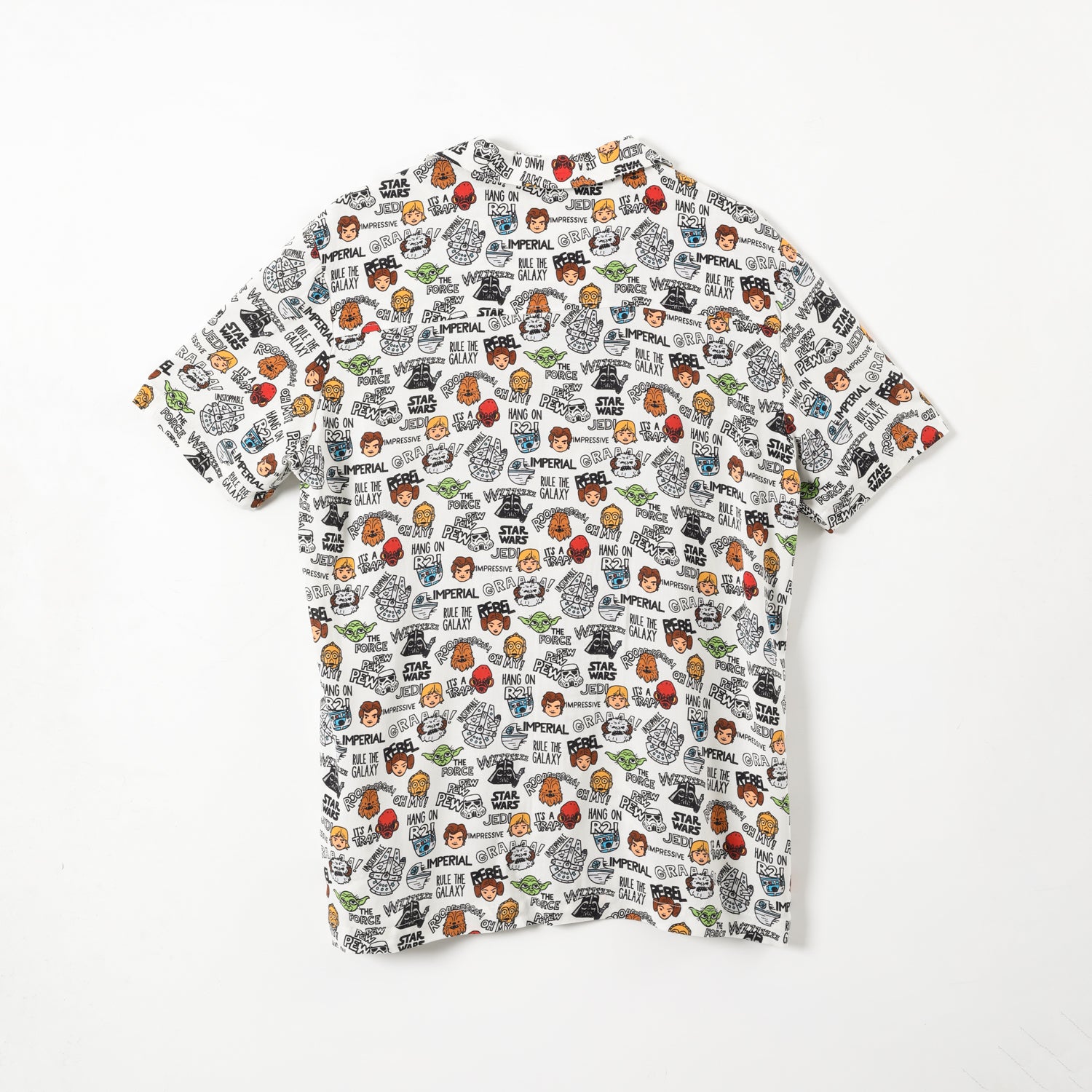 Guayabera Hombre Full Print Blanco Star Wars