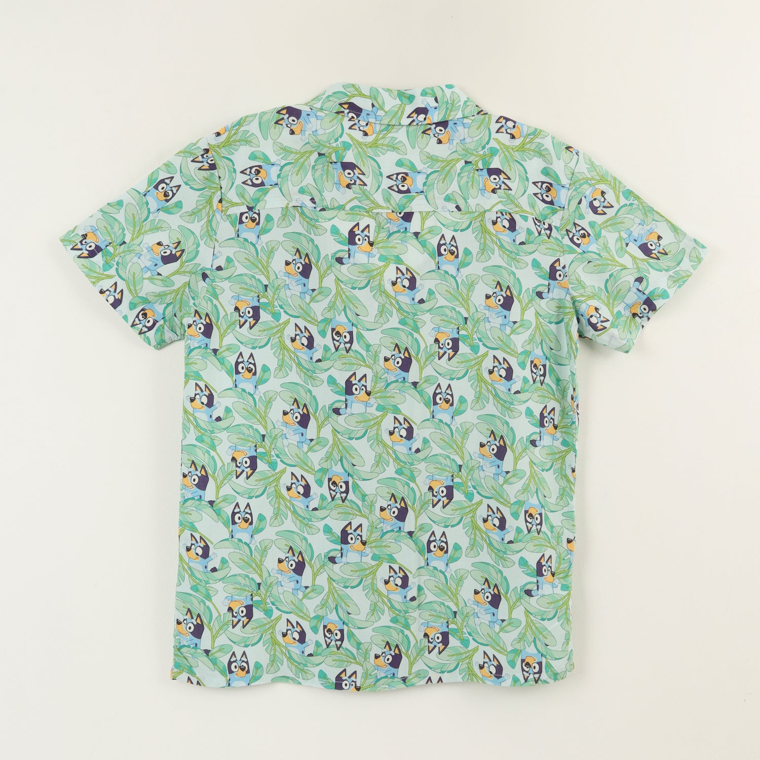 Guayabera Niño Celeste Full Print Bluey