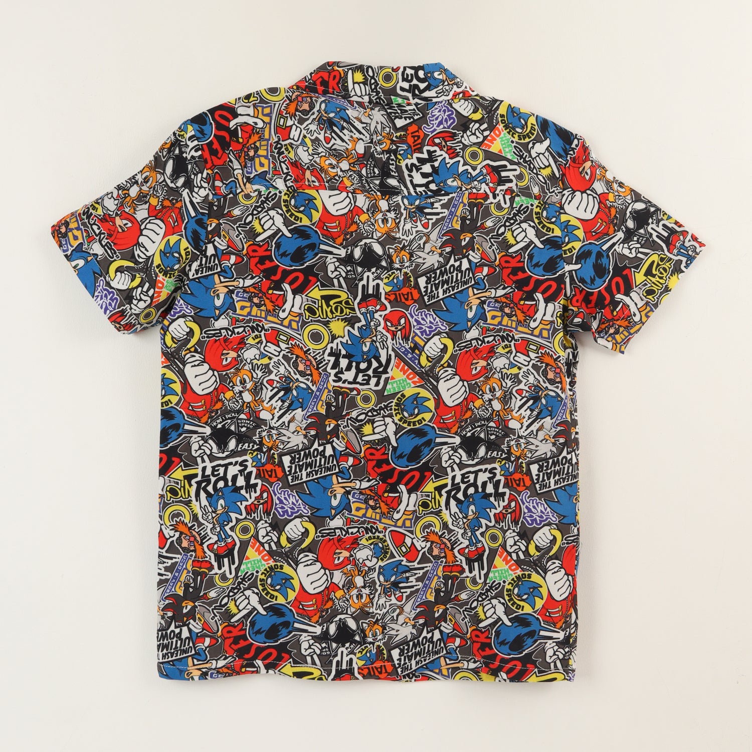 Guayabera Niño Azul Full Print Lets Roll Sonic