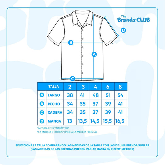 Camisa Manga Corta Niño Bluey Celeste - Camisas Chile | The Brands Club cl