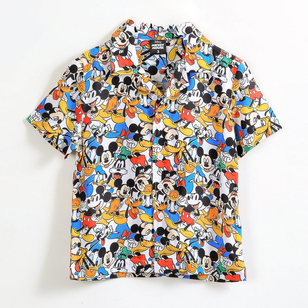 Camisa Manga Corta Niño Mickey Disney Blanco - Camisas Chile | The Brands Club cl