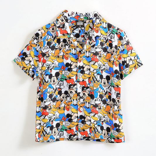 Camisa Manga Corta Niño Mickey Disney Blanco - Camisas Chile | The Brands Club cl