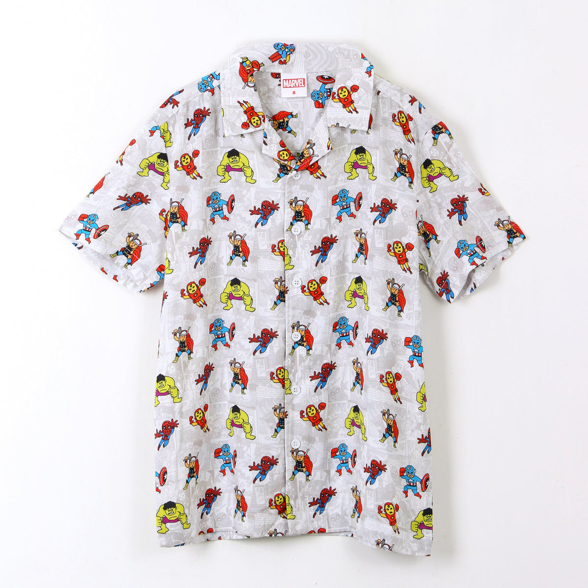 Camisa Manga Corta Niño Avengers Marvel Blanco - Poleras Chile | The Brands Club cl