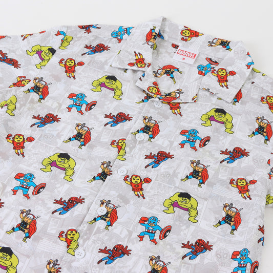 Camisa Manga Corta Niño Avengers Marvel Blanco - Poleras Chile | The Brands Club cl