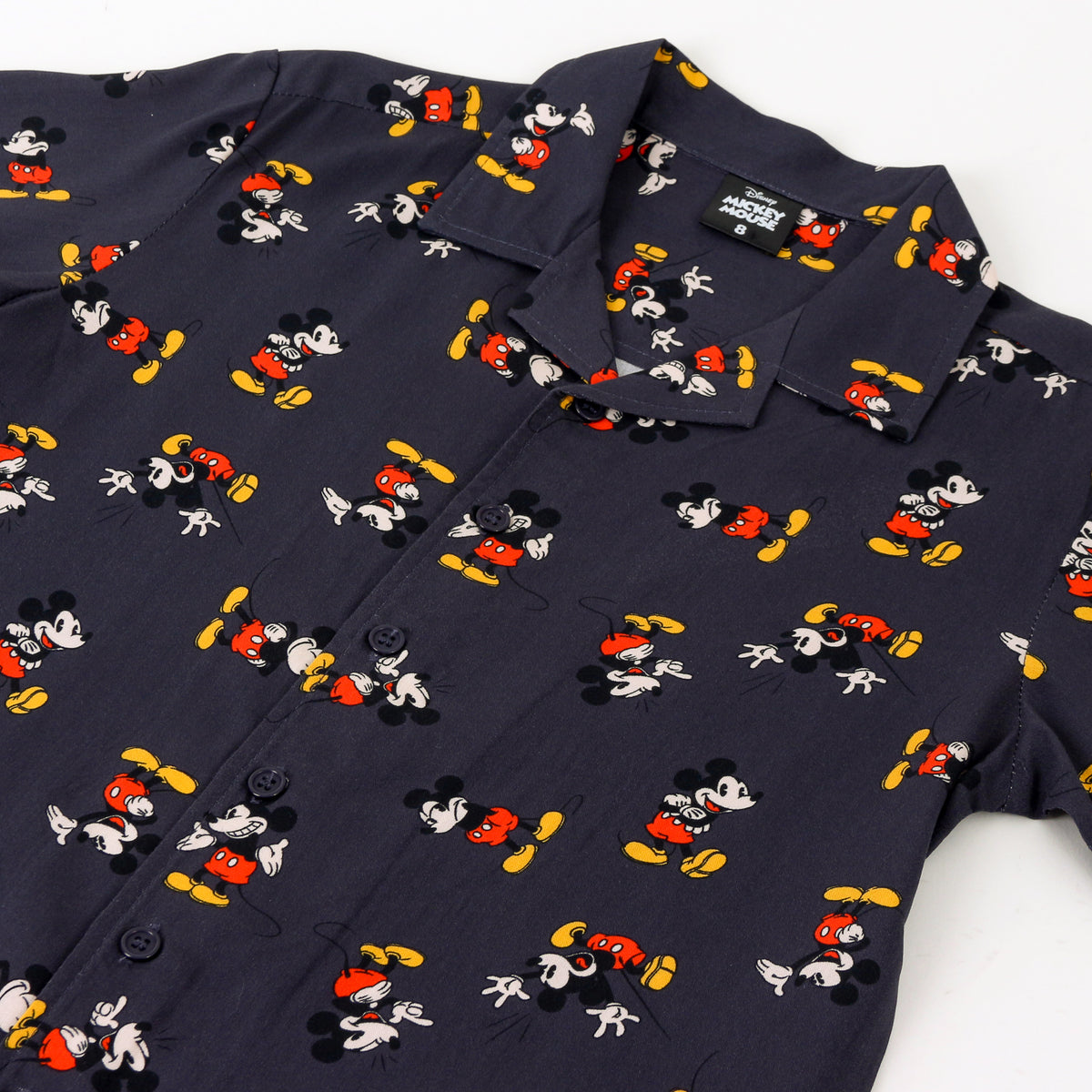 Camisa Manga Corta Niño Mickey Disney Azul Marino - Poleras Chile | The Brands Club cl
