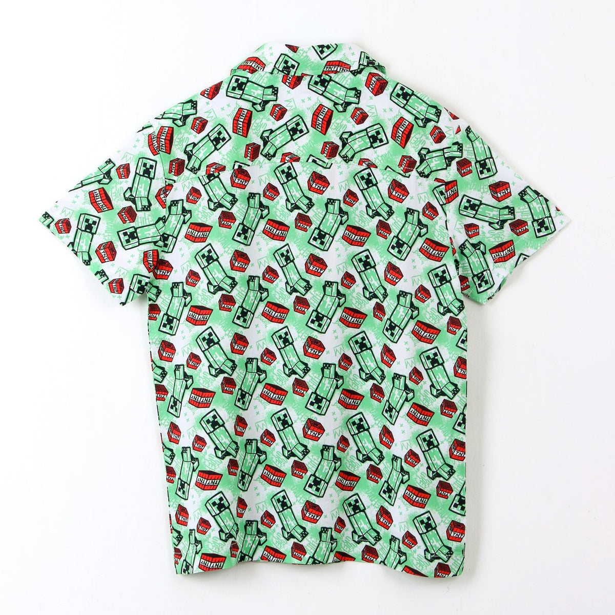 Camisa Manga Corta Niño Minecraft Verde - Poleras Chile | The Brands Club cl
