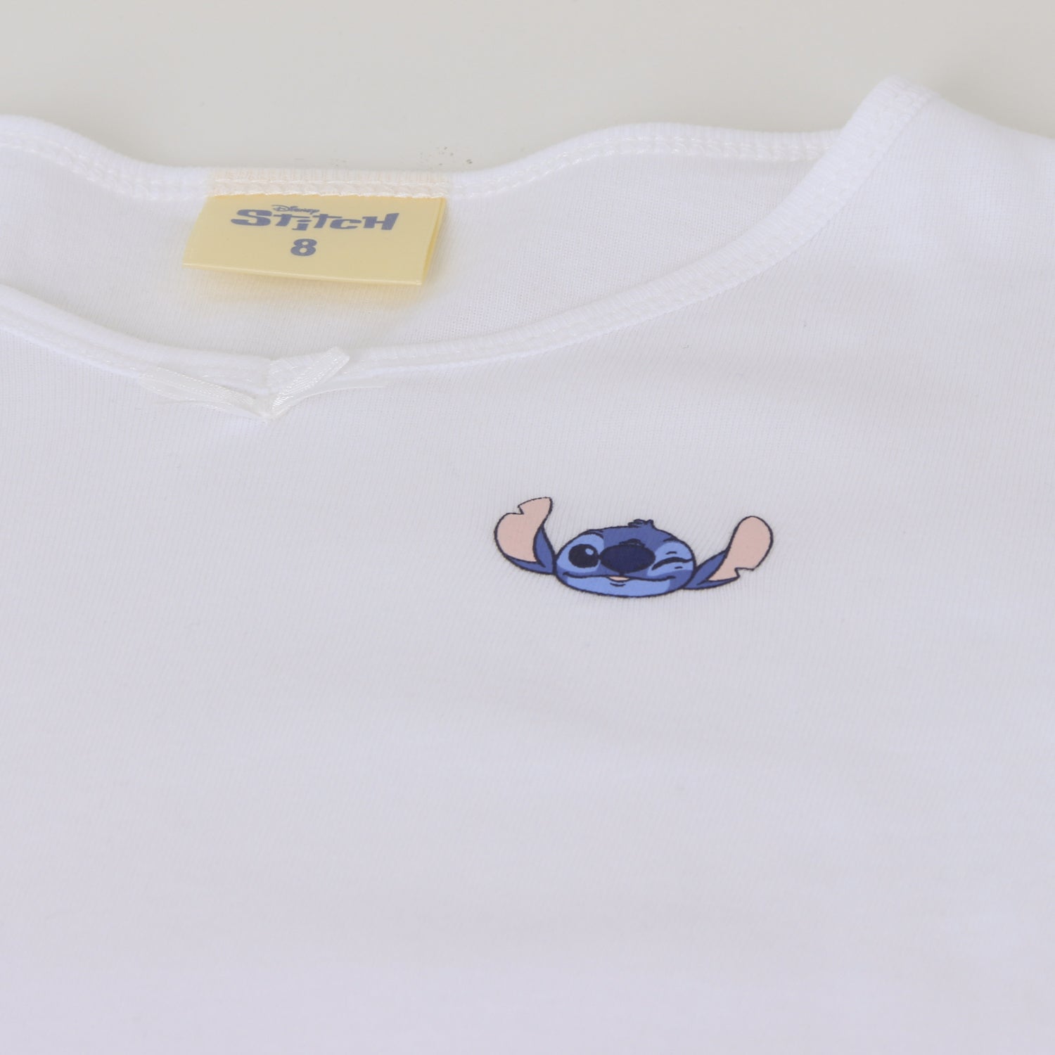 Bipack Camiseta Escolar Niña Manga Larga Blanco Lilo Stitch