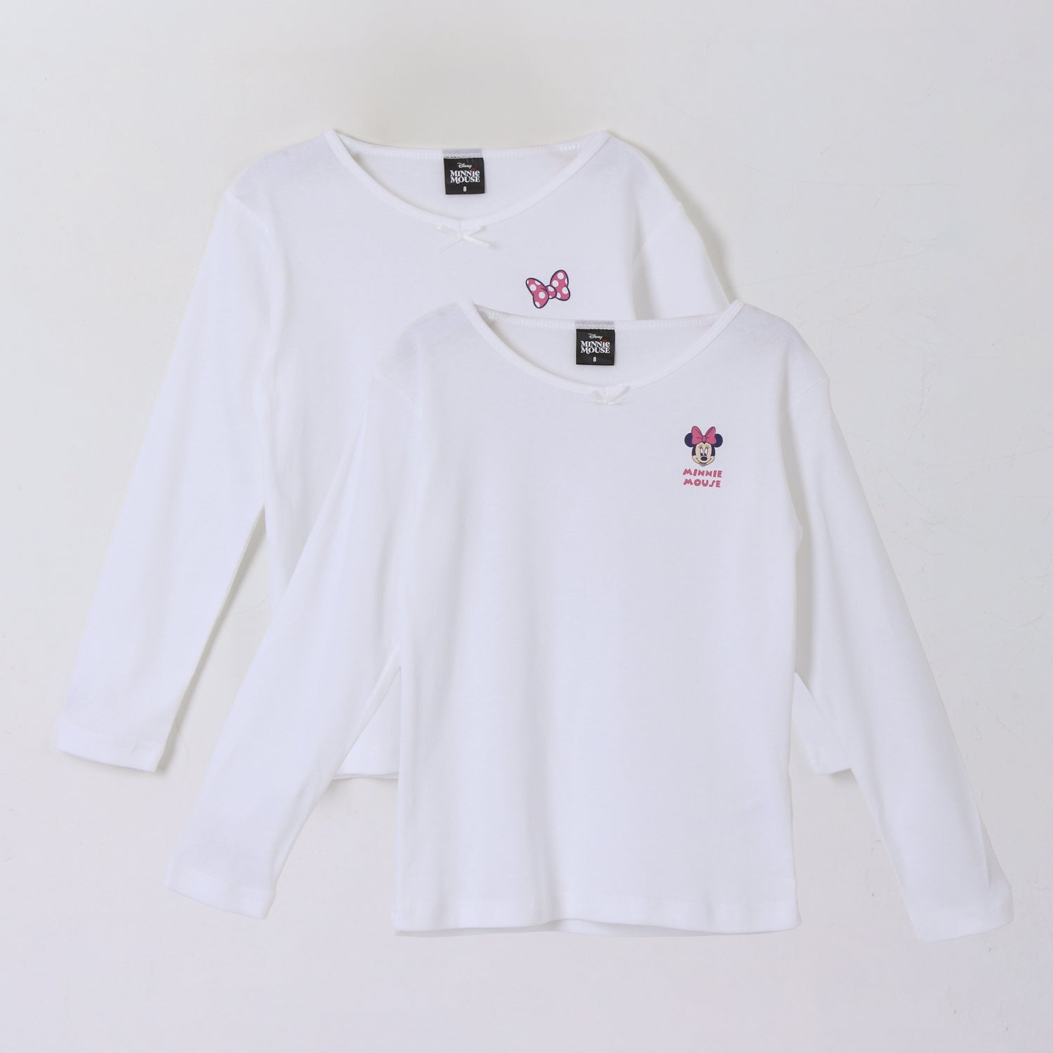 Bipack Camiseta Escolar Niña Manga Larga Blanco Minnie - Camisetas Chile | The Brands Club cl