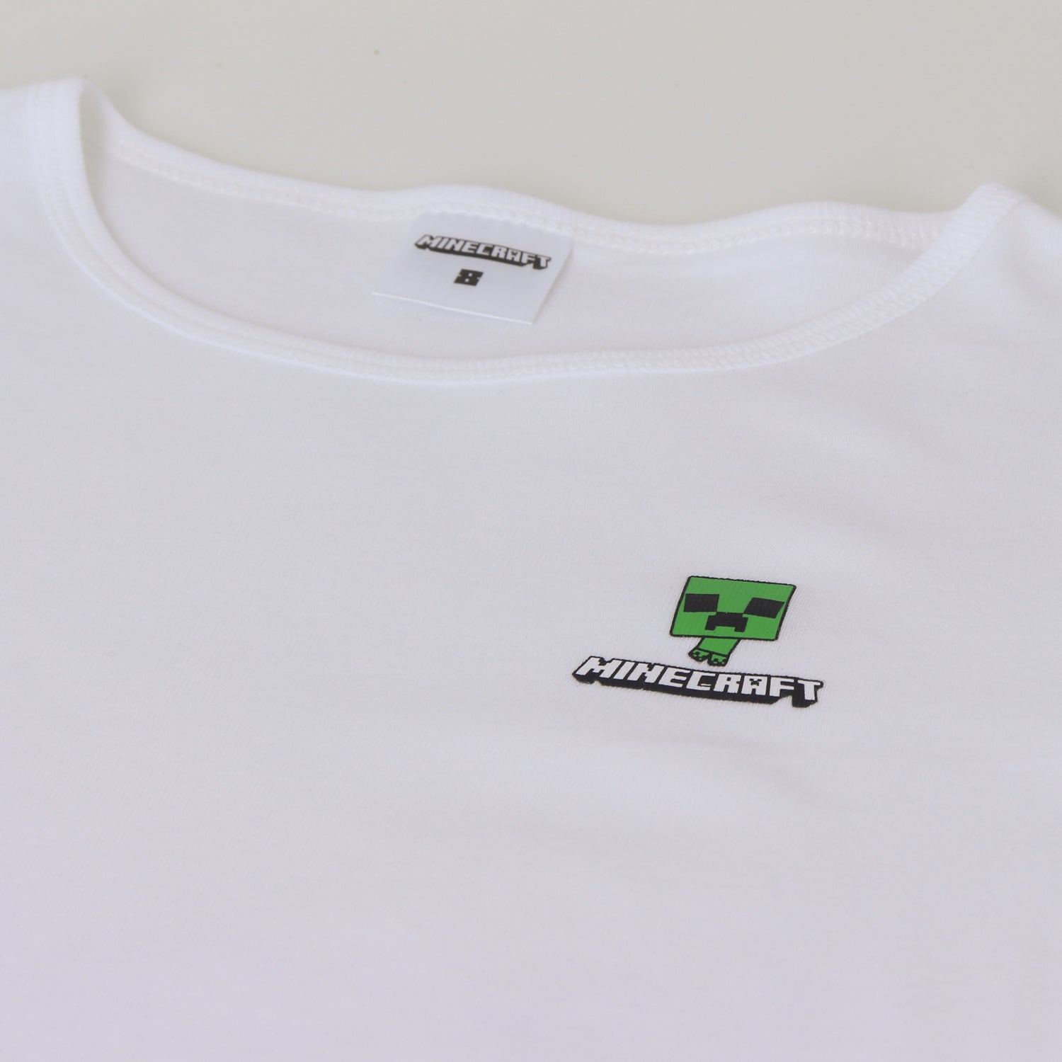 Bipack Camiseta Escolar Niño Manga Larga Blanco Minecraft - Camisetas Chile | The Brands Club cl