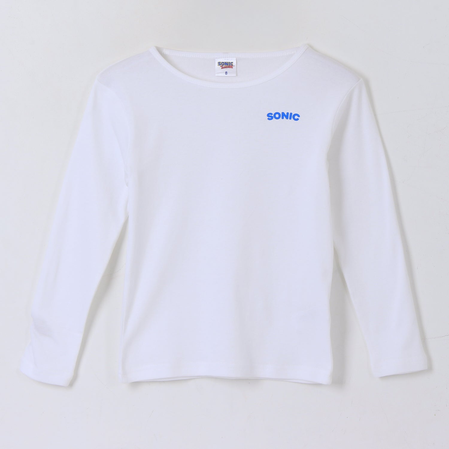 Bipack Camiseta Escolar Niño Manga Larga Blanco Sonic