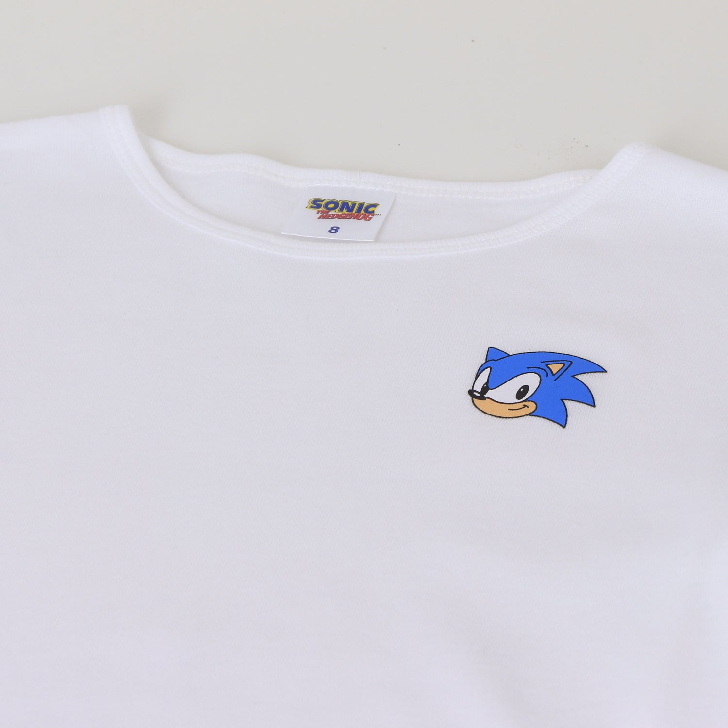 Bipack Camiseta Escolar Niño Manga Larga Blanco Sonic