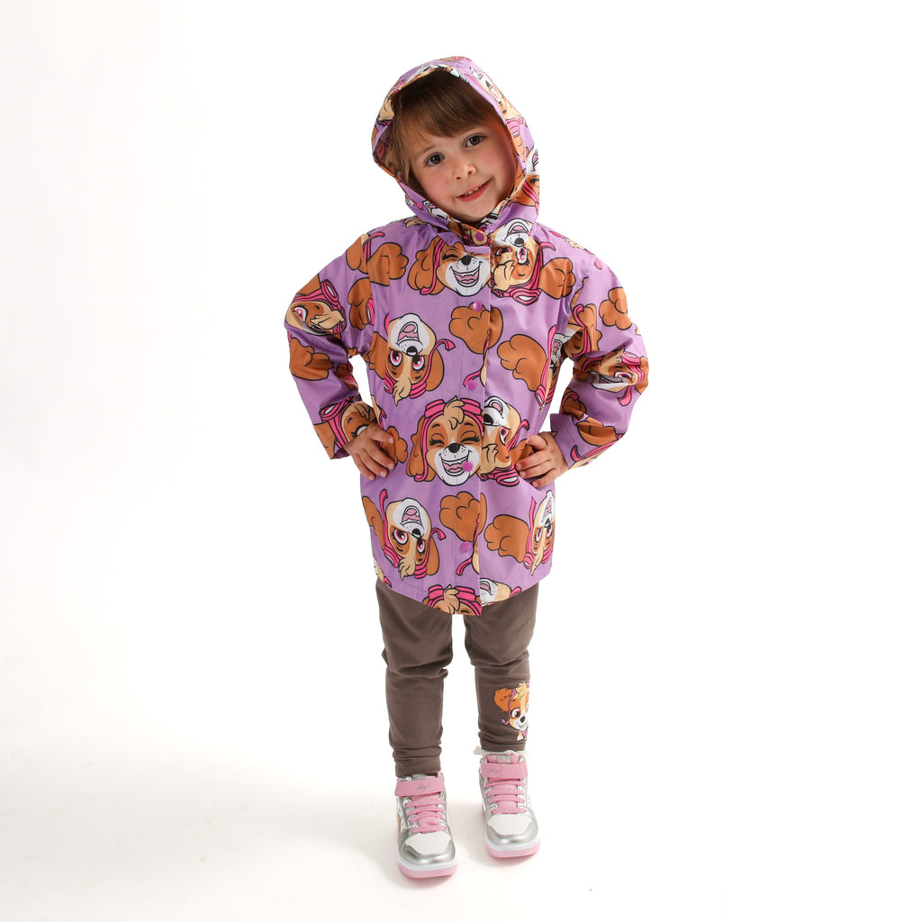 Chaqueta Impermeable Niña Full Sky Faces Lila Paw Patrol