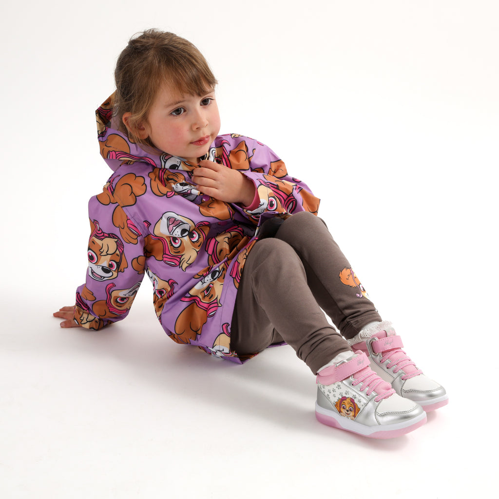 Chaqueta Impermeable Niña Full Sky Faces Lila Paw Patrol