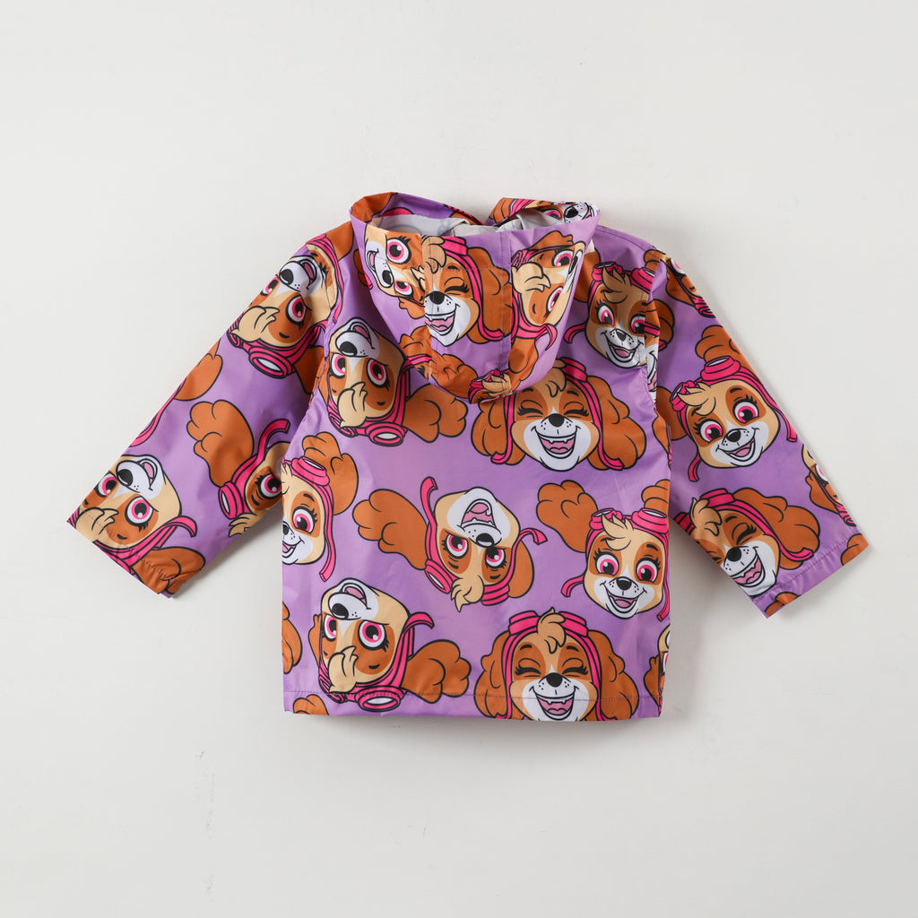 Chaqueta Impermeable Niña Full Sky Faces Lila Paw Patrol