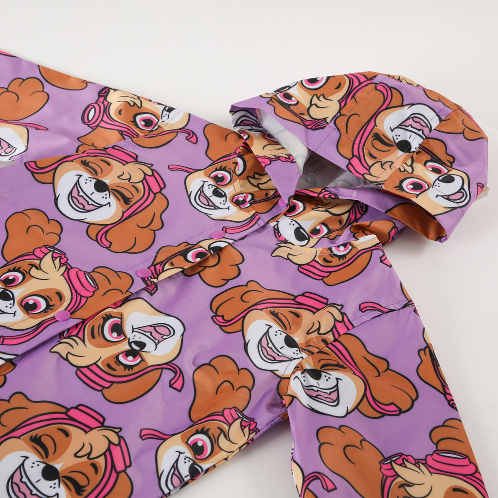 Chaqueta Impermeable Niña Full Sky Faces Lila Paw Patrol