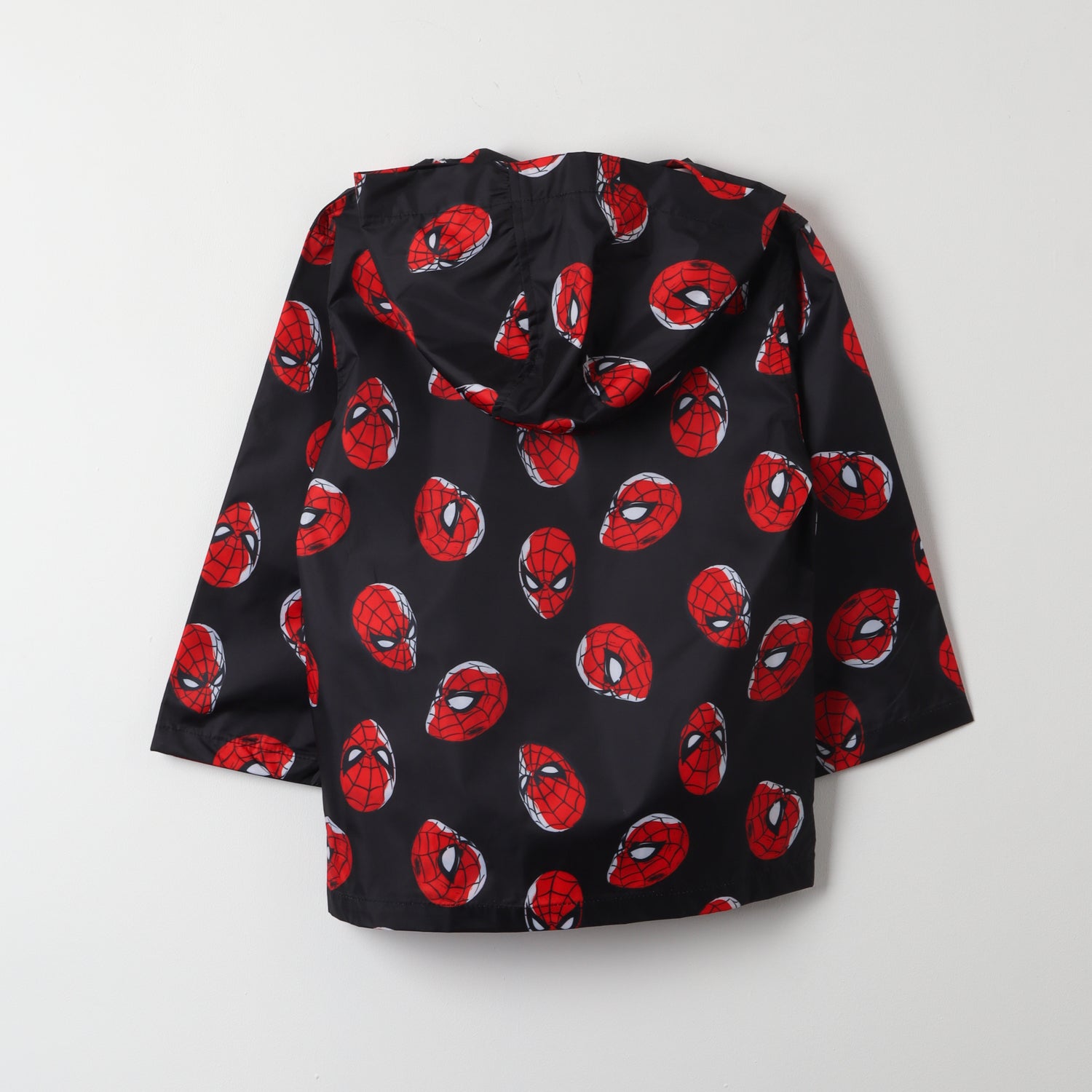 Chaqueta Impermeable Niño Spiderman Painted Back Negro Marvel