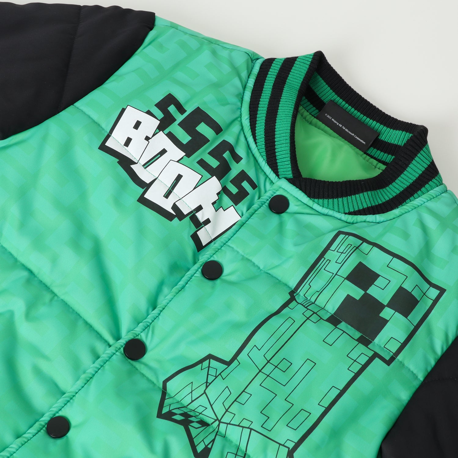Chaqueta Niño Sss Boom Verde Minecraft