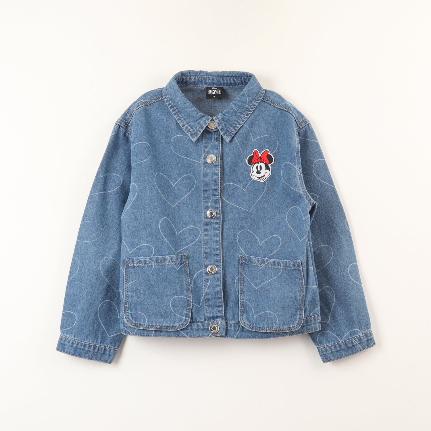 Chaqueta Denim Niña Minnie Corazones Azul Disney