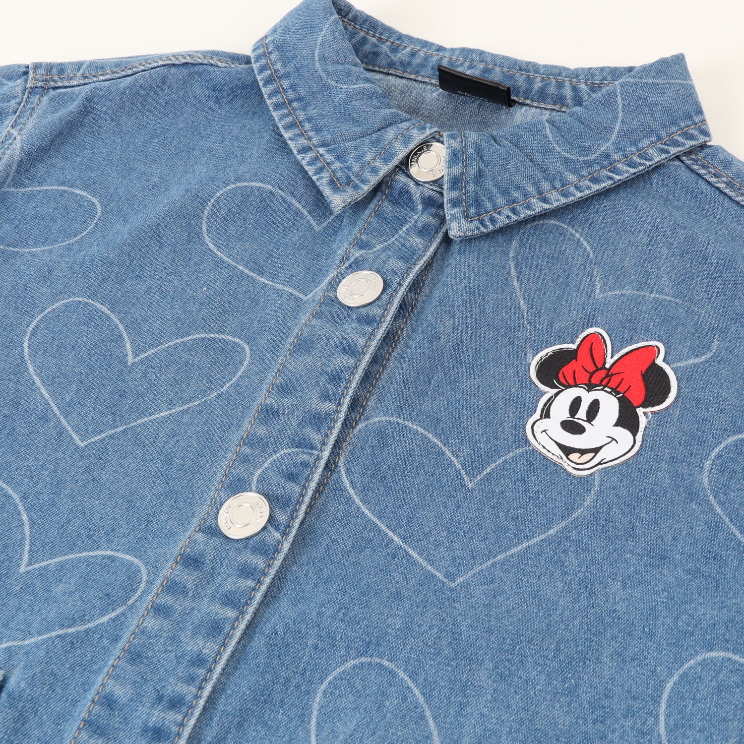 Chaqueta Denim Niña Minnie Corazones Azul Disney