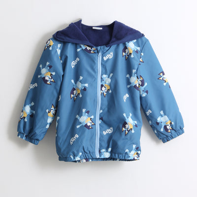Cortaviento Niño Full Print Orejas Azul Bluey