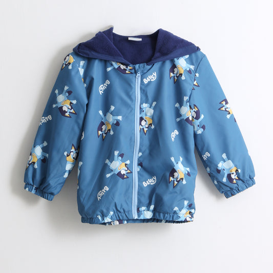 Cortaviento Niño Full Print Orejas Azul Bluey - Chaquetas y Parkas Chile | The Brands Club cl