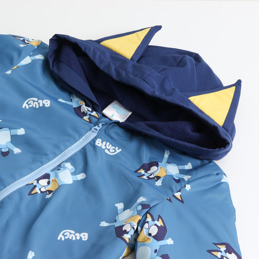 Cortaviento Niño Full Print Orejas Azul Bluey - Chaquetas y Parkas Chile | The Brands Club cl