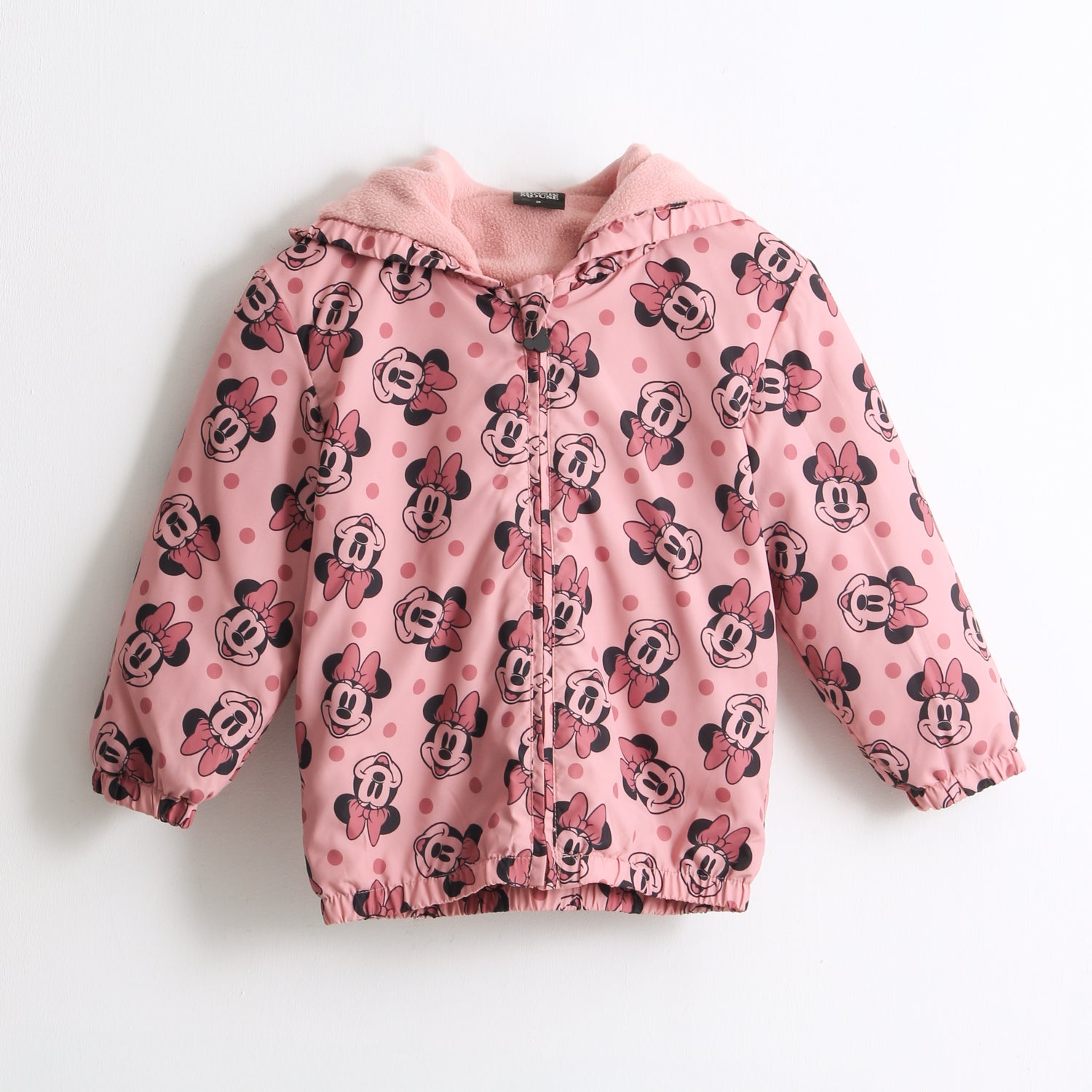 Cortaviento Niña Full Print Orejas Minnie Rosado Disney - Chaquetas y Parkas Chile | The Brands Club cl