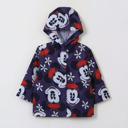 Impermeable Niña Full Print Minnie Morado Disney - Chaquetas y Parkas Chile | The Brands Club cl